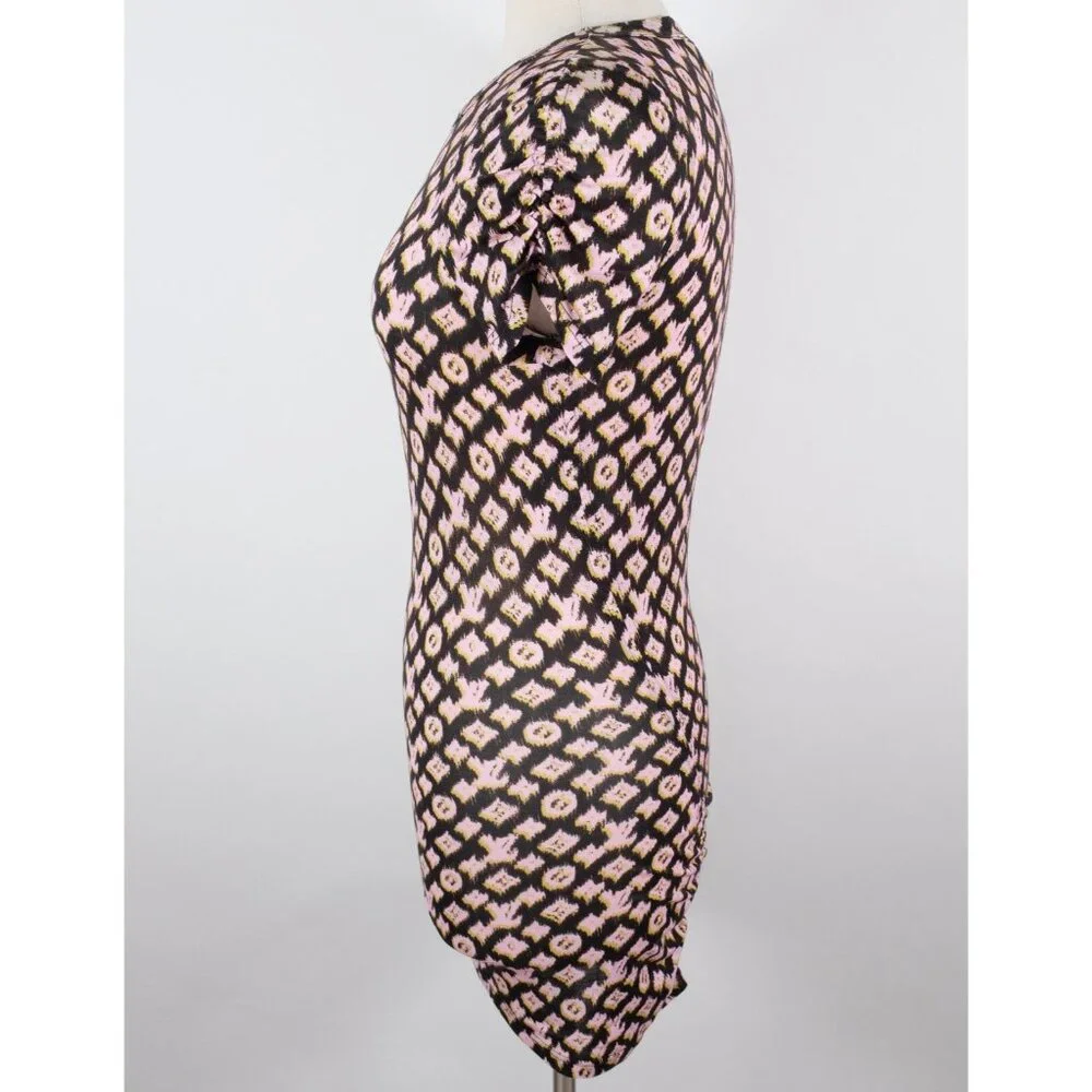 Louis Vuitton by Marc Jacobs dress top sz S stretch LV monogram bodycon pink - Picture 6 of 16